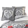 Alpes Blanc Lenzuola Matrimoniale Cotone Reversibile Grigio-1
