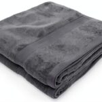 Lenzuola da bagno Alpes Blanc cotone assorbente Grigio rosa-0