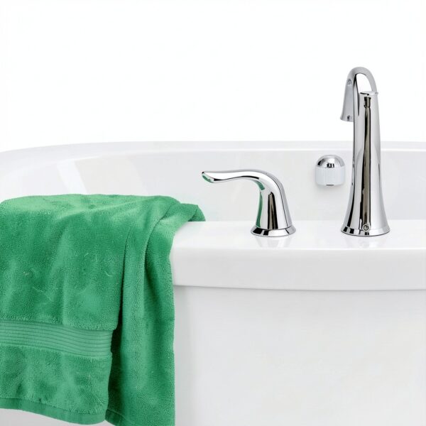 Alpes Blanc telo bagno spugna cotone Verde Salvia Blu-1
