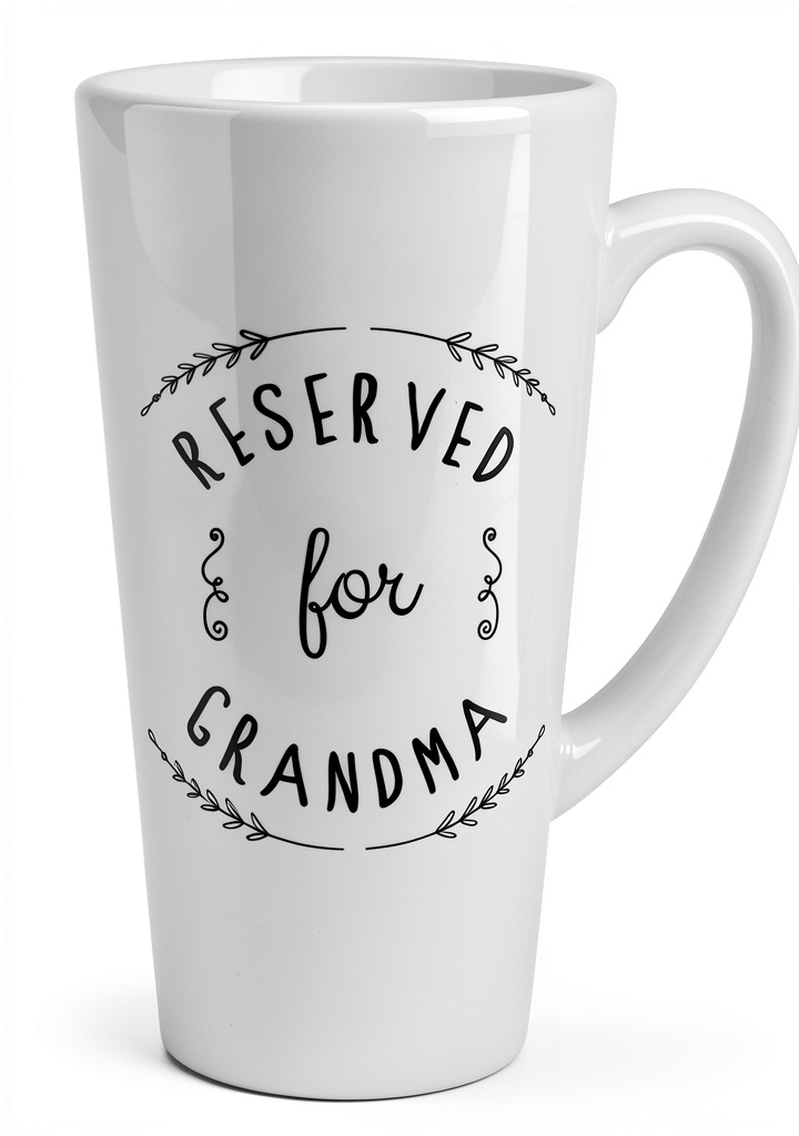 Bicchiere salvagoccia Gift Base NONNA su un tavolo con latte