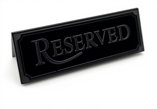 Cartelli Tavolo Riservato BLLREMIPSUR PVC Matrimonio