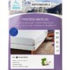 Coprimaterasso impermeabile Alpes Blanc pile cotone bianco-1