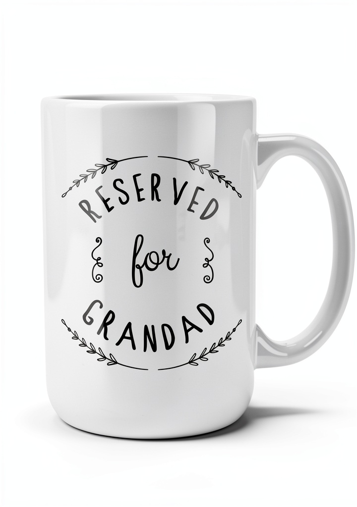 Tazza da caffè Gift Base 15oz in uso su un tavolo da cucina con una tazzina di caffè appena preparata