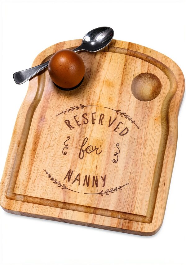 Portauovo in legno Nanny Colazione Dippy Gift Base Pasqua