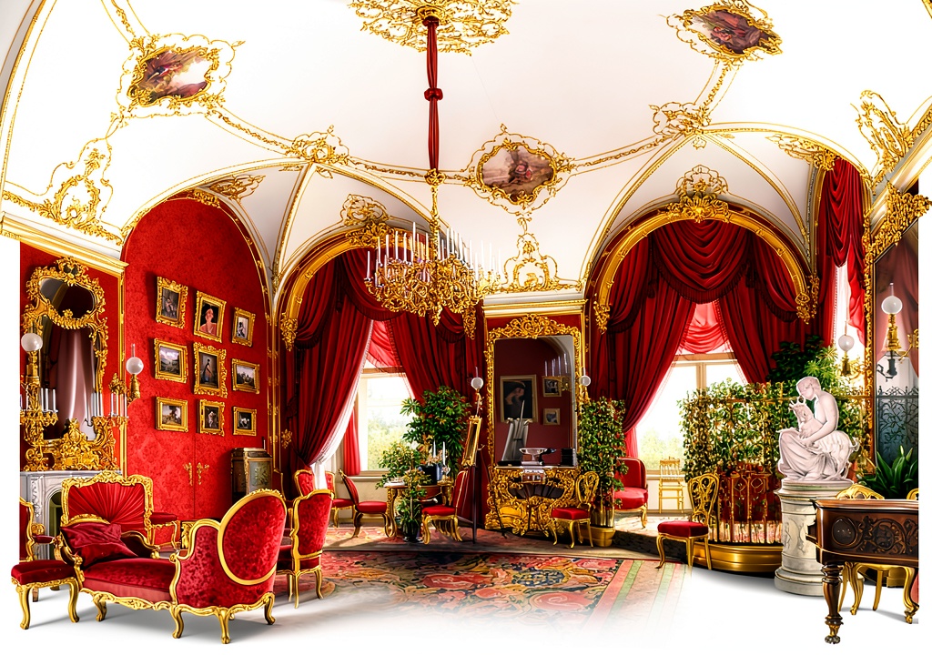 Quadro LuxHomeDecor Edward Petrovich Hau appeso in un soggiorno