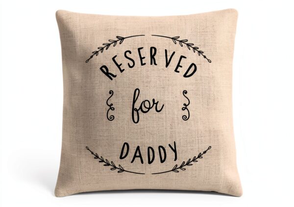 Copricuscino Gift Base per Papà Design Esclusivo Lino