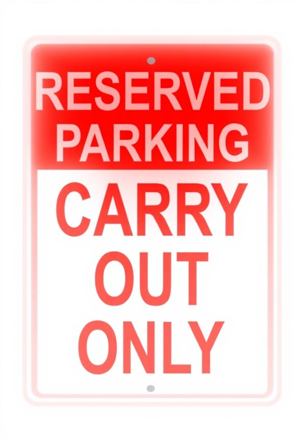 Targa metallo riservato parcheggio Sign Fever alluminio