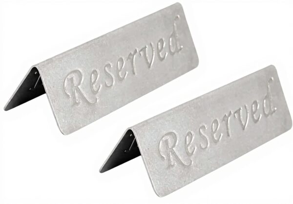 Segno Tavolo Riservato Acciaio Inox Restokki Ristoranti Bar