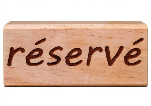 Supporto da tavolo Riservato INTERFACE-PLV legno grezzo