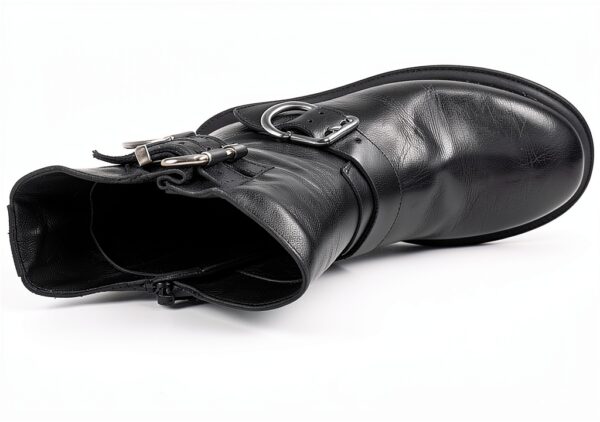 Stivali Donna Nero Pelle Eleganti Comodi Taglie 37 38 39-6