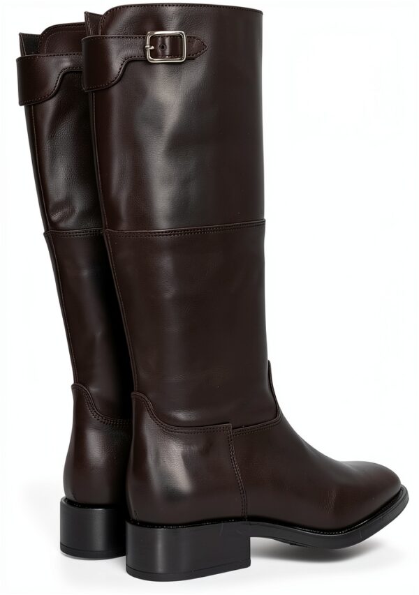 Stivali Donna Nero Pelle Eleganti Comodi Taglie 37-41 EU-2