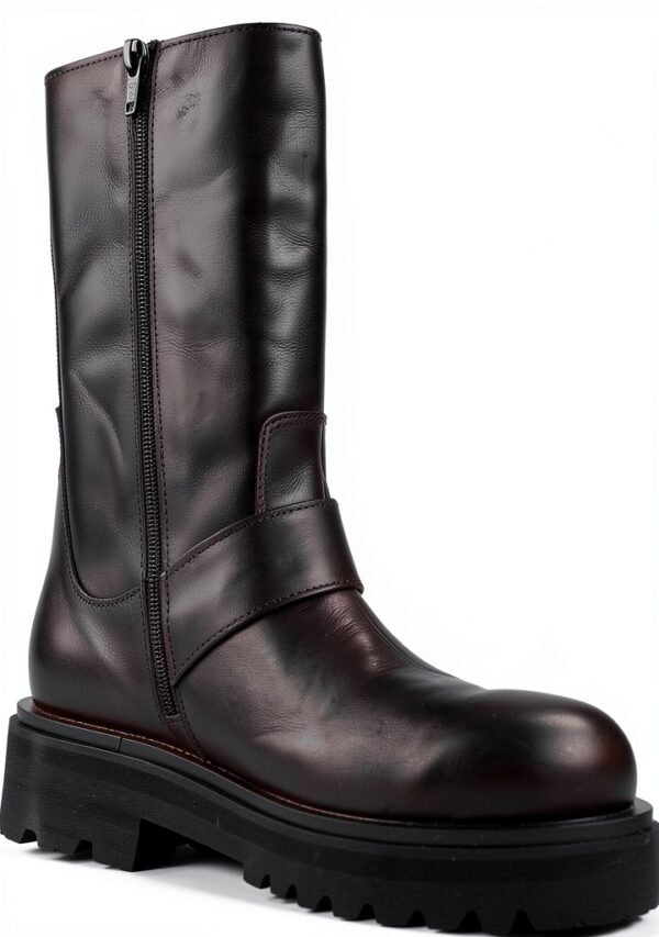 Stivali Donna Nero Pelle Eleganti Comodi Taglie 37 38 39-4