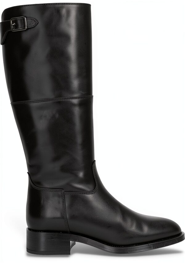 Stivali Donna Nero Pelle Eleganti Comodi Taglie 37-41 EU-0