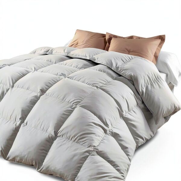 Piumone naturale Alpes Blanc Bianco Cotone-0