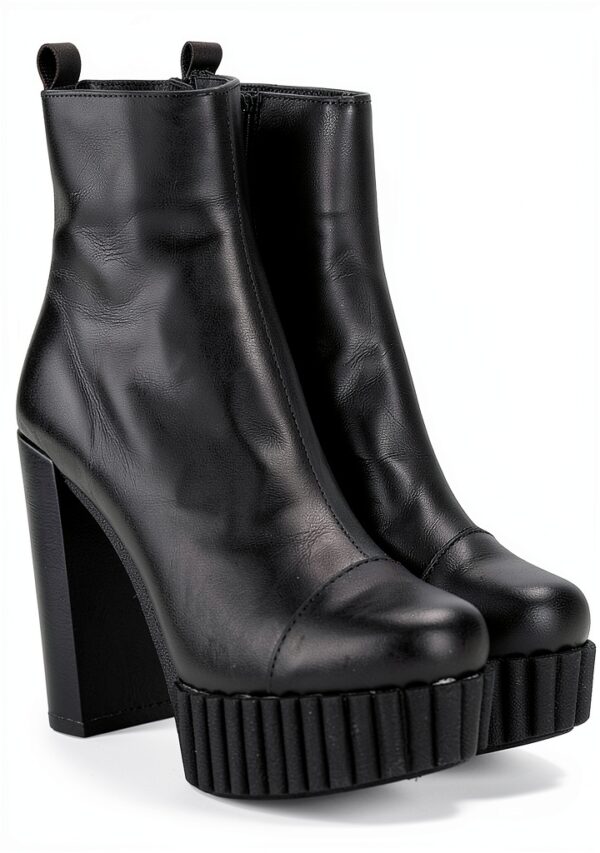 Scarpa Donna Nero MarcaX in pelle elegante-1