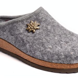 Pantofole BIO ALPES Grigio Feltro Donna Comfort-0