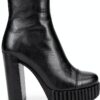 Scarpa Donna Nero MarcaX in pelle elegante-0
