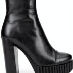 Scarpa Donna Nero MarcaX in pelle elegante-0