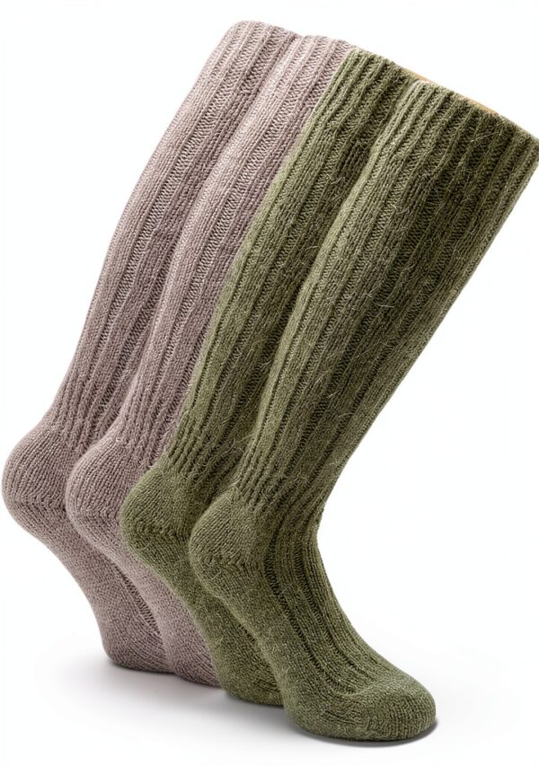 Calze Alpaca LP Unisex Sabbia Verde Comfort-0