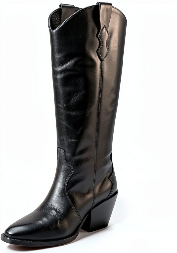 Scarpe Western Nero ALPE su pelle pull on-0