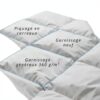 Piumone naturale Alpes Blanc Bianco Cotone-2