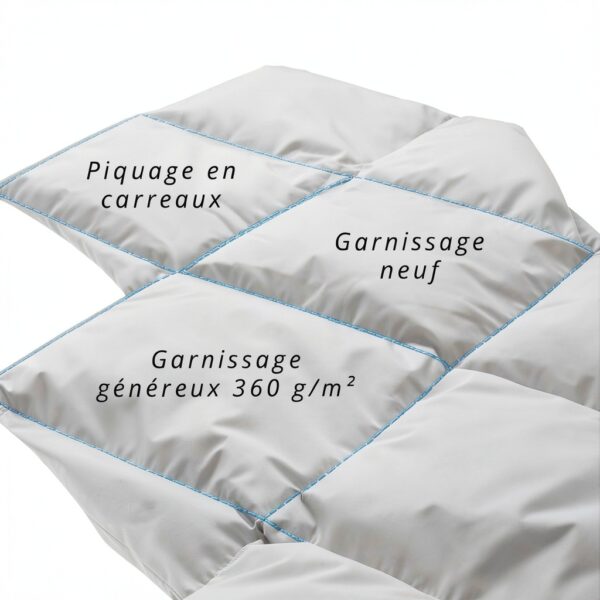 Piumone naturale Alpes Blanc Bianco Cotone-2
