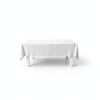 Tovaglia antimacchia Alpes Blanc tinta unita 150x240 cm colore bianco-1