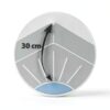 Alpes Blanc Coprimaterasso 100% Cotone 400 g/m² Cuffia 30 cm-3