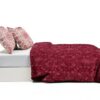 Alpes Blanc Copripiumino Reversibile 200x200 Bordeaux e Bianco-2