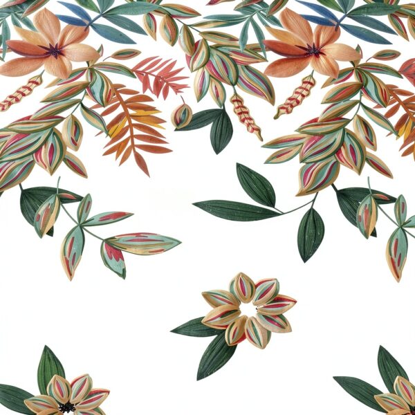 Alpes Blanc Lenzuola Botanical Garden 200x160 cm Set Completo-2