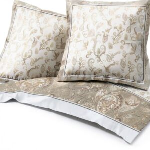 Alpes Blanc - Set di lenzuola Flanella Fleuris 4 pezzi, grigio petalo-0