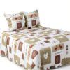 Copriletto Alpes Blanc Megève 260x260 con 2 federe 65x65-0