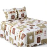 Copriletto Alpes Blanc Megève 260x260 con 2 federe 65x65-0
