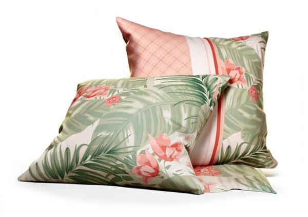 Alpes Blanc lenzuola 4 pezzi Bora 140x190 cm rosa reversibile-1