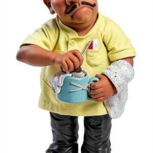 Mestieri Funny Barbiere 15 cm Les Alpes Accessorio Resina Dipinta-0