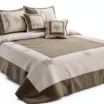 Alpes Blanc - Copriletto Boutis Peaceland, 260 x 260 cm, colore: Grigio-0