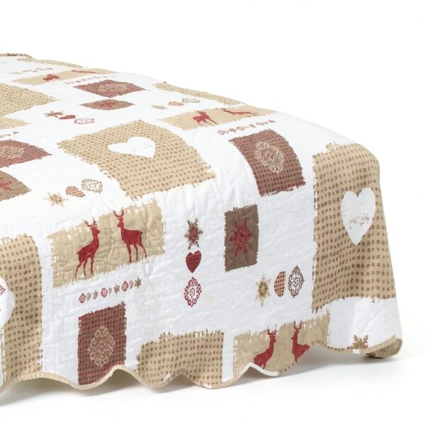 Copriletto Alpes Blanc Megève 260x260 con 2 federe 65x65-2