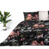 Copripiumino Alpes Blanc Belle de jour 240x220 Nero Viola modello 3986-0