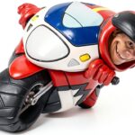 Les Alpes 014 99661 - Statua motociclista in resina da collezione, 16-0