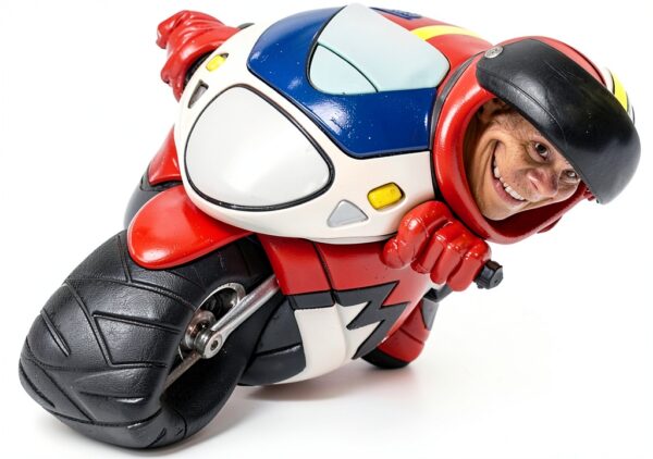 Les Alpes 014 99661 - Statua motociclista in resina da collezione, 16-0