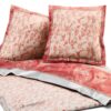 Set di lenzuola Alpes Blanc Flanella 4 pezzi Rosa e Bianco 200x160 cm-2