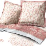 Set di lenzuola Alpes Blanc Flanella 4 pezzi Rosa e Bianco 200x160 cm-0