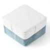 Alpes Blanc Coprimaterasso Spugna Impermeabile, Coprimaterasso Forma Vassoio – Dimensioni – 140 x 190-2