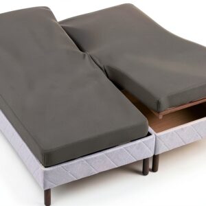 Alpes Blanc Coprimaterasso 2 x 70 x 190 cm, Colore: Grigio, TPR-0
