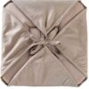 Alpes Blanc - Set di 6 cuscini per sedia grigio chiaro, 38 x 38 cm, seduta comoda e imbottita - Fissaggio tramite cinghie - Decorazione moderna-2