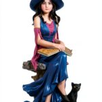 Statuina Les Alpes Fiona – Resina Dipinta a Mano, 20,5 cm, Witches-0
