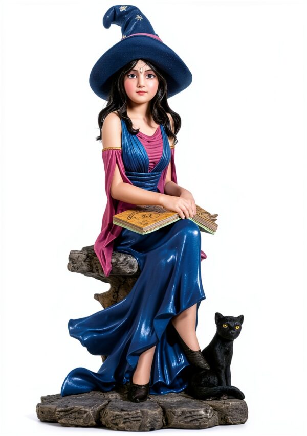 Statuina Les Alpes Fiona – Resina Dipinta a Mano, 20,5 cm, Witches-0