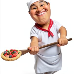 Les Alpes Mestieri Pizzaioło H 18 cm Resina Statuina Collezione-0