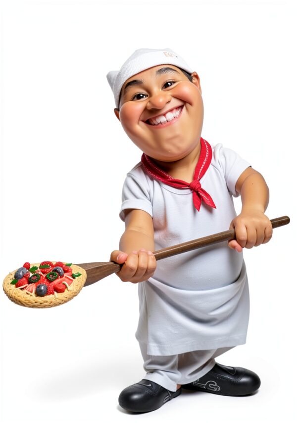 Les Alpes Mestieri Pizzaioło H 18 cm Resina Statuina Collezione-0