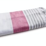 Telo mare Alpes Blanc Pestamal 100% cotone egiziano 90 x 170 cm-0